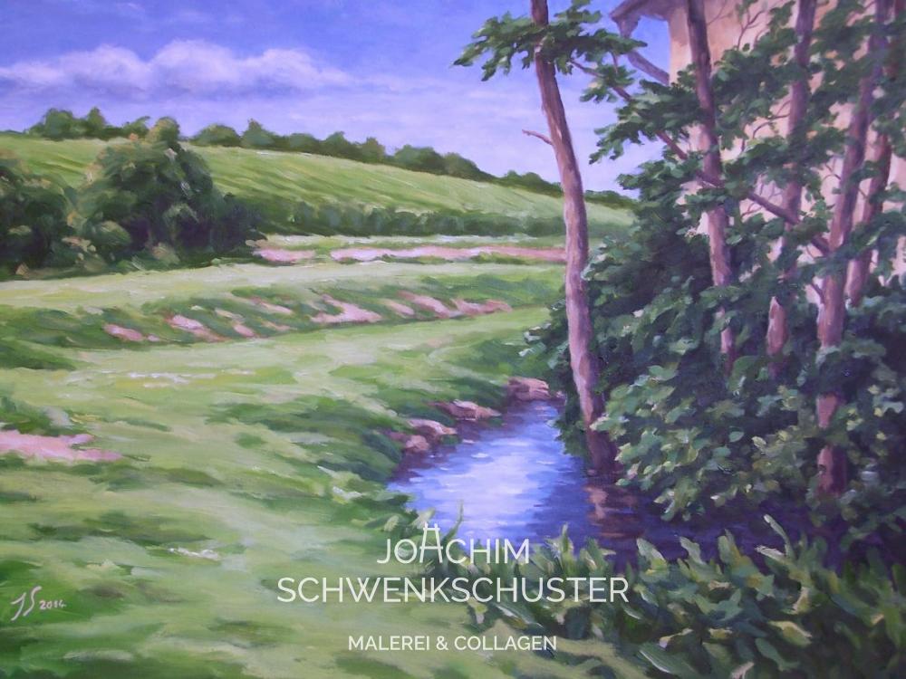 Am Eckbach, 2014-5, Leinwand, 50x70