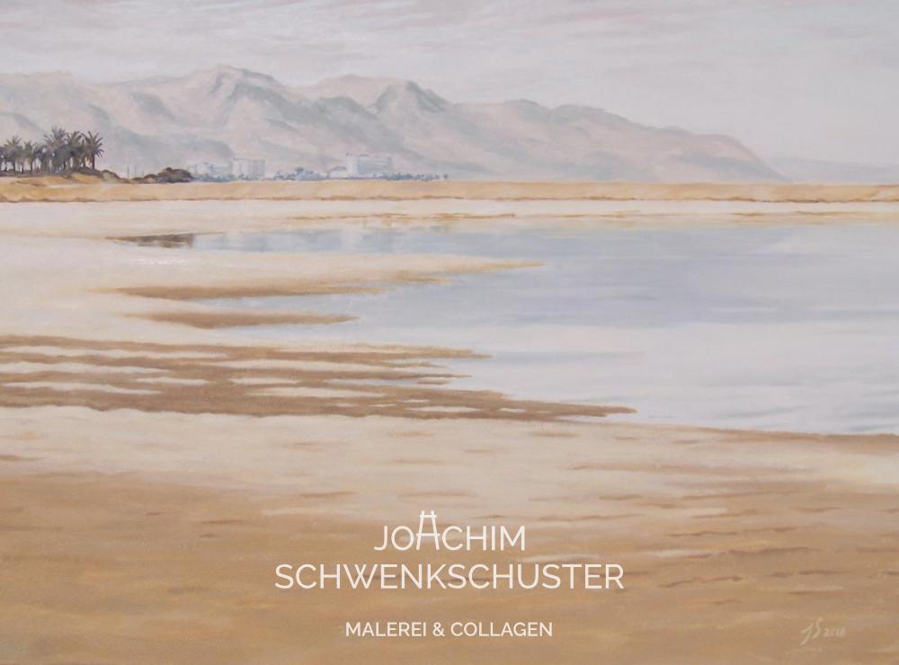 Blick von Massada aufs tote Meer, 2018-11, Leinwand, 70x100