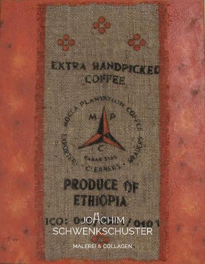 Collage, Produce of Ethiopia, 2019-9, Leinwand, 90x70